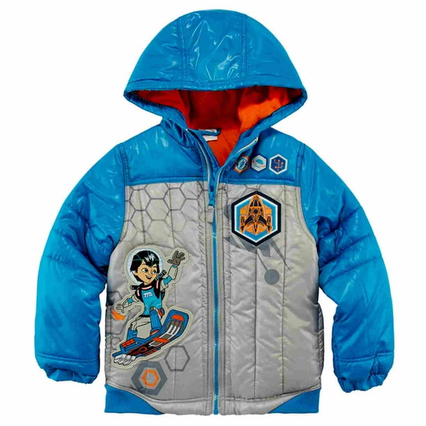 Disney Store Miles From Tomorrowland Boy Hooded Puffy Jacket Coat Size 5/6 Disney Store Miles From Tomorrowland Boy Hooded Puffy Jacket Coat Size 5/6